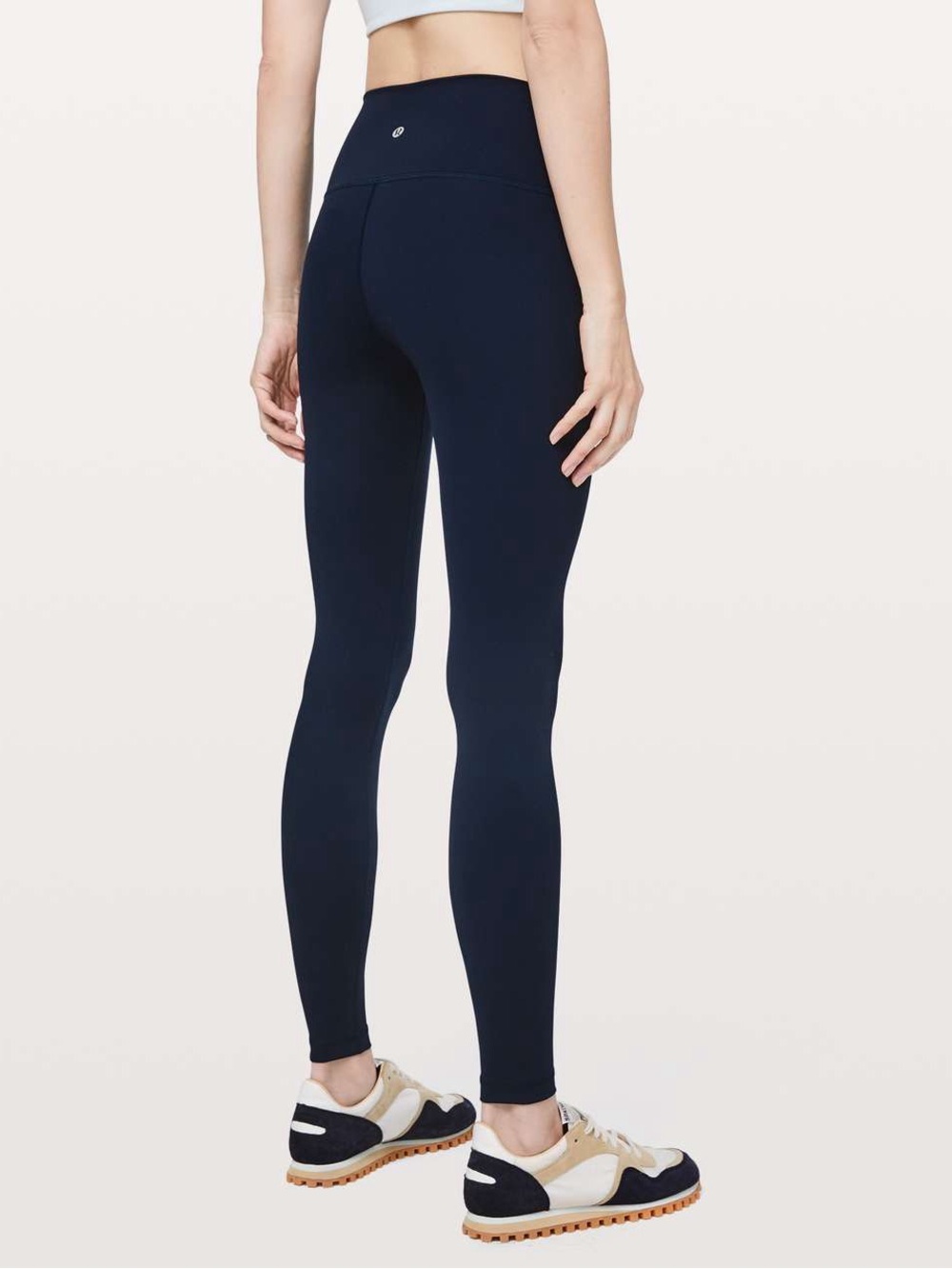 Lululemon Wunder Under High Rise 7/8 Leggings Size 4 Navy Blue